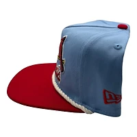 St. Louis Cardinals Icy Blue Red Two Tone Old School Logo Golfer Hat New Era Snapback