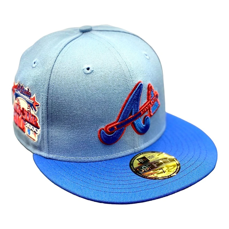 Atlanta Braves Blue Two Tone "Ice Cold" 2000 ASG Patch Red UV 59FIFTY Fitted Hat