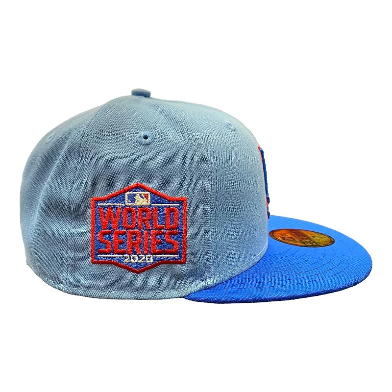 Los Angeles Dodgers Blue Two Tone "Ice Cold" 2020 WS Patch Red UV 59FIFTY Fitted Hat