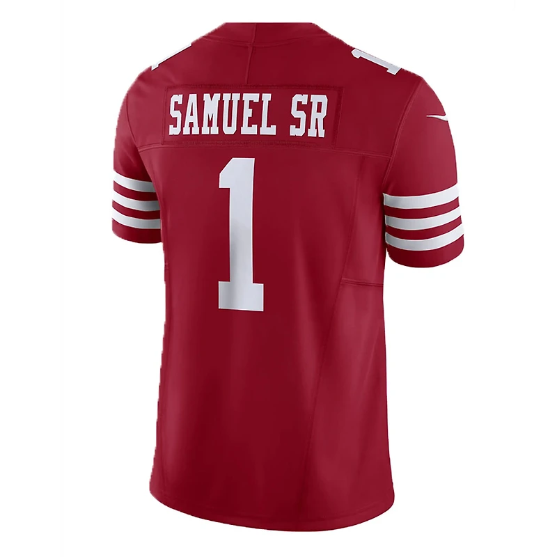 San Francisco 49ers Deebo Samuel Sr Nike Vapor F.U.S.E Limited Red Jersey
