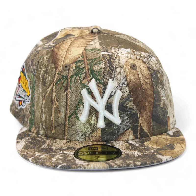 New York Yankees Realtree Edge "DPM Stock Pack" 1999 World Series Patch Gray UV Era 59Fifty Fitted Hat