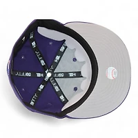 New York Yankees Purple "DPM Stock Pack" 1998 World Series Patch Gray UV Era 59Fifty Fitted Hat