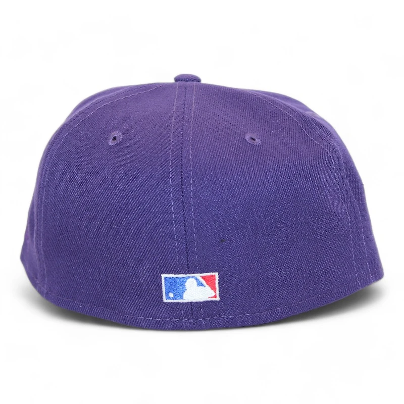 New York Yankees Purple "DPM Stock Pack" 1998 World Series Patch Gray UV Era 59Fifty Fitted Hat
