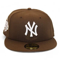 New York Yankees Brown "DPM Stock Pack" 1999 World Series Patch Gray UV Era 59Fifty Fitted Hat