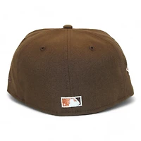 New York Yankees Brown "DPM Stock Pack" 1999 World Series Patch Gray UV Era 59Fifty Fitted Hat