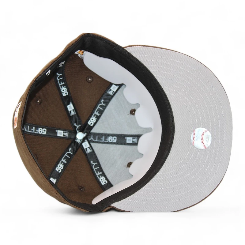 New York Yankees Brown "DPM Stock Pack" 1999 World Series Patch Gray UV Era 59Fifty Fitted Hat