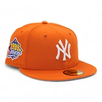 New York Yankees Burnt Orange "DPM Stock Pack" 1999 World Series Patch Gray UV Era 59Fifty Fitted Hat