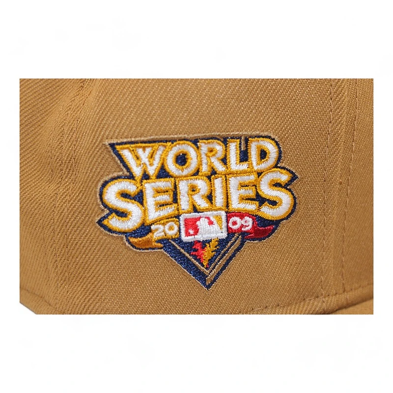 New York Yankees Wheat "DPM Stock Pack" 2009 World Series Patch Gray UV Era 59Fifty Fitted Hat