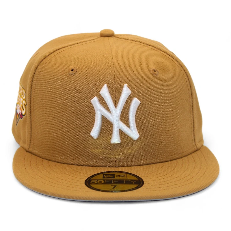 New York Yankees Wheat "DPM Stock Pack" 2009 World Series Patch Gray UV Era 59Fifty Fitted Hat