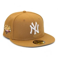 New York Yankees Wheat "DPM Stock Pack" 2009 World Series Patch Gray UV Era 59Fifty Fitted Hat