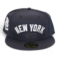 New York Yankees Navy "DPM Stock Pack" 1956 World Series Patch Pink UV Era 59Fifty Fitted Hat