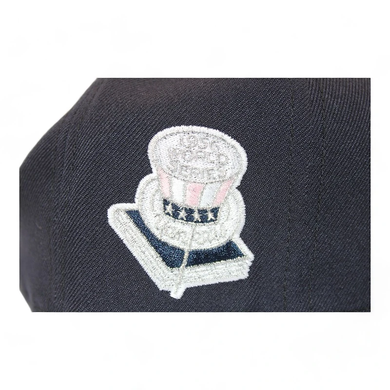New York Yankees Navy "DPM Stock Pack" 1956 World Series Patch Pink UV Era 59Fifty Fitted Hat