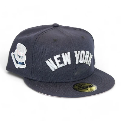 New York Yankees Navy "DPM Stock Pack" 1956 World Series Patch Pink UV Era 59Fifty Fitted Hat