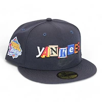New York Yankees Navy "DPM Stock Pack" 1999 World Series Patch Gray UV Era 59Fifty Fitted Hat