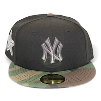 New York Yankees Black and Woodland Camo "DPM Stock Pack" 1960 All Star Game Patch Gray UV Era 59Fifty Fitted Hat
