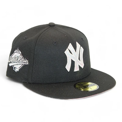 New York Yankees Black "DPM Stock Pack" 1996 World Series Patch Pink UV Era 59Fifty Fitted Hat