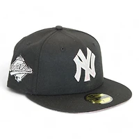 New York Yankees Black "DPM Stock Pack" 1996 World Series Patch Pink UV Era 59Fifty Fitted Hat