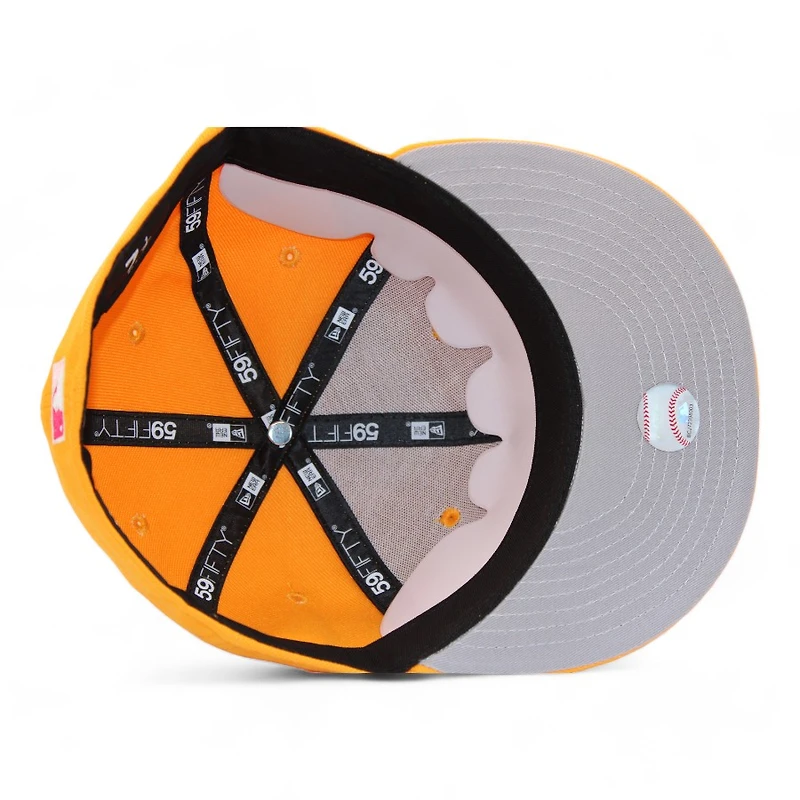 New York Yankees Gold "DPM Stock Pack" 1998 World Series Patch Gray UV Era 59Fifty Fitted Hat