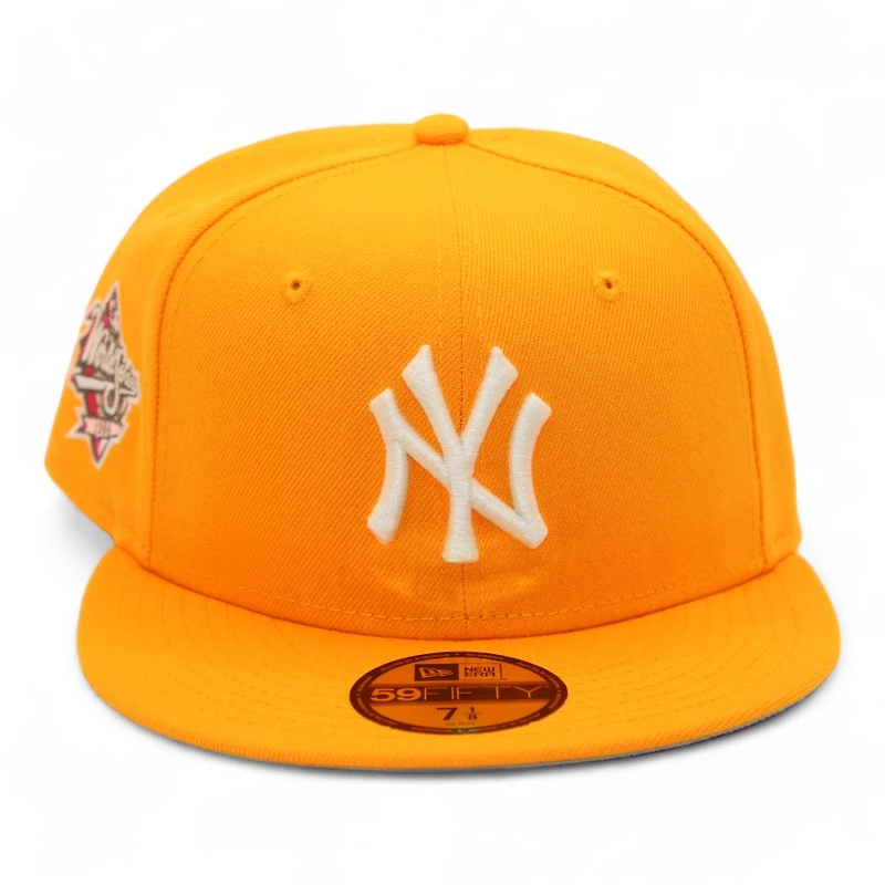 New York Yankees Gold "DPM Stock Pack" 1998 World Series Patch Gray UV Era 59Fifty Fitted Hat