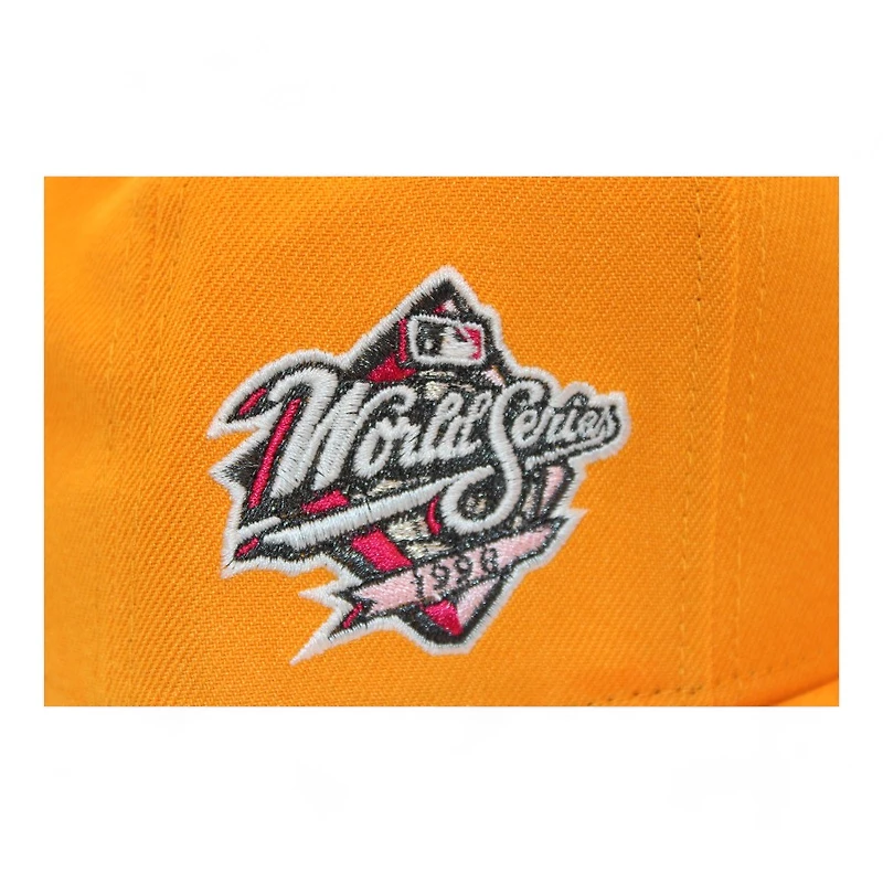 New York Yankees Gold "DPM Stock Pack" 1998 World Series Patch Gray UV Era 59Fifty Fitted Hat