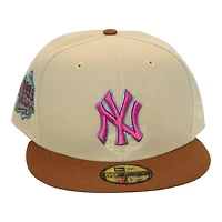 New York Yankees Vegas Gold and Tan "Shortshooter Pack" 1999 World Series Patch Green UV Era 59Fifty Fitted Hat