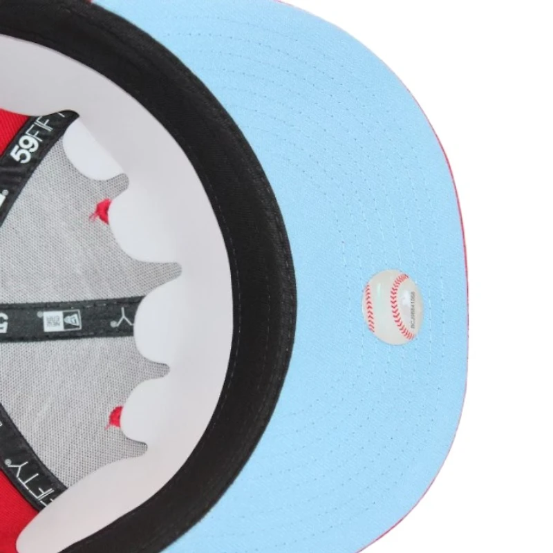 New York Yankees Red "DPM Stock Pack" 2000 World Series Patch Icy Blue UV Era 59Fifty Fitted Hat