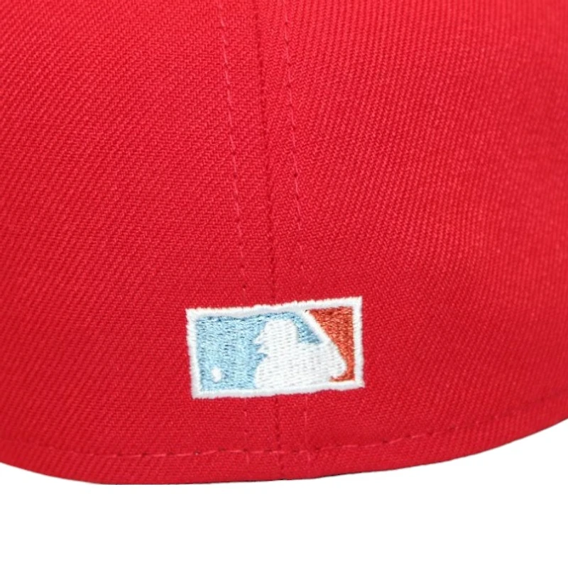 New York Yankees Red "DPM Stock Pack" 2000 World Series Patch Icy Blue UV Era 59Fifty Fitted Hat