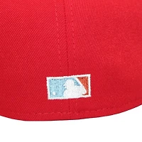 New York Yankees Red "DPM Stock Pack" 2000 World Series Patch Icy Blue UV Era 59Fifty Fitted Hat