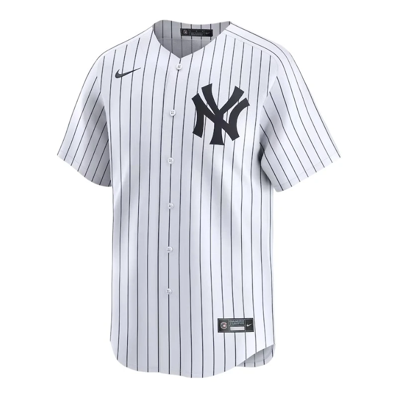 New York Yankees Aaron Judge No Name Nike White Home Limited Player Jersey