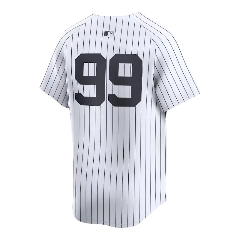 New York Yankees Aaron Judge No Name Nike White Home Limited Player Jersey