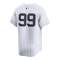 New York Yankees Aaron Judge No Name Nike White Home Limited Player Jersey