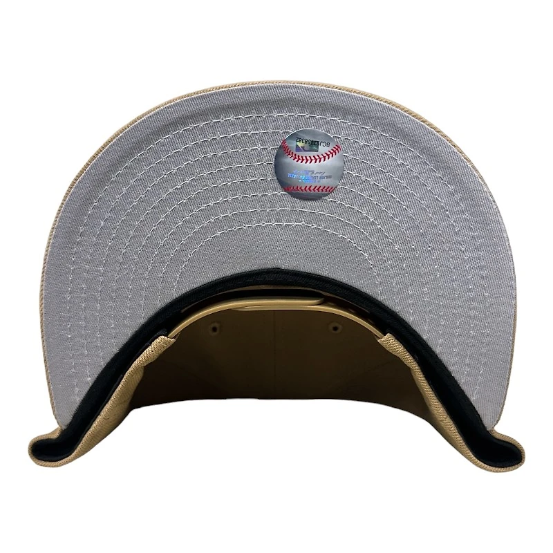 Kids Los Angeles Dodgers Khaki Brown and White New Era 9FIFTY Snapback Hat