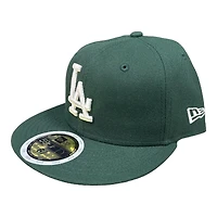 Kids Los Angeles Dodgers Dark Green New Era 59FIFTY Fitted Hat