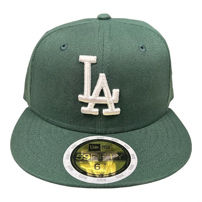 Kids Los Angeles Dodgers Dark Green New Era 59FIFTY Fitted Hat