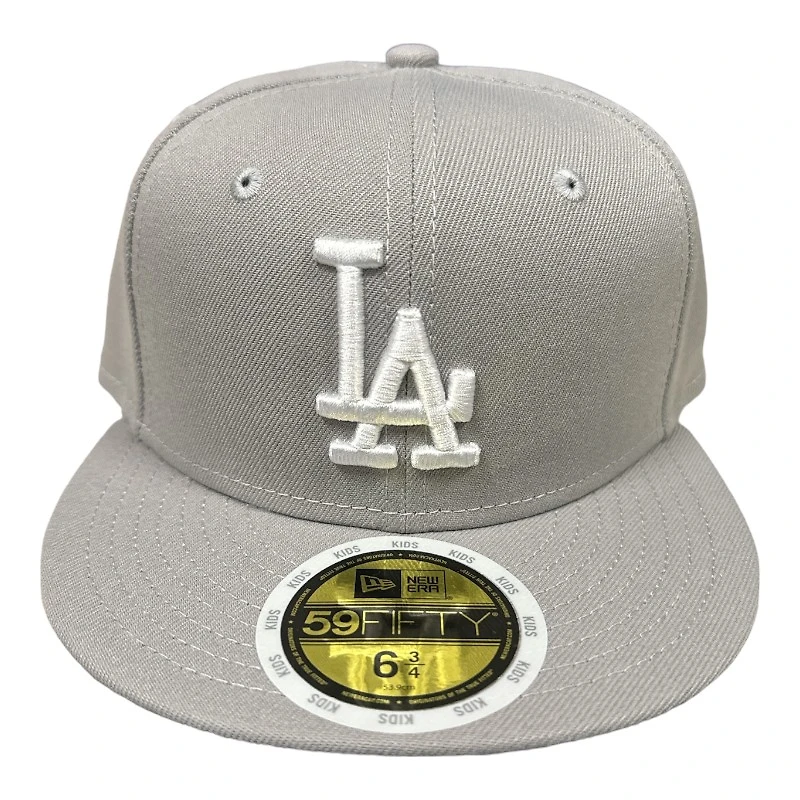 Kids Los Angeles Dodgers Grey New Era 59FIFTY Fitted Hat