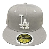 Kids Los Angeles Dodgers Grey New Era 59FIFTY Fitted Hat