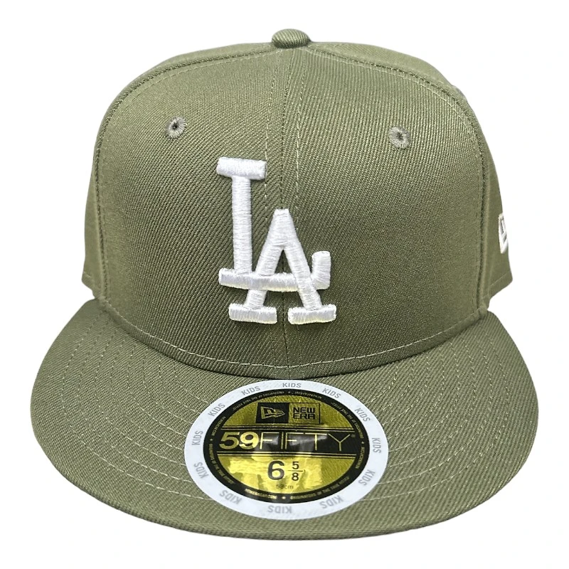 Kids Los Angeles Dodgers Olive Green New Era 59FIFTY Fitted Hat