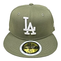 Kids Los Angeles Dodgers Olive Green New Era 59FIFTY Fitted Hat