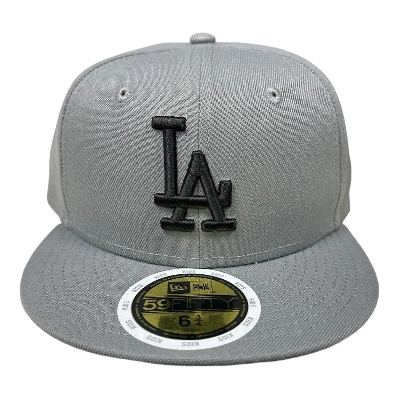 Kids Los Angeles Dodgers Storm Gray New Era 59FIFTY Fitted Hat