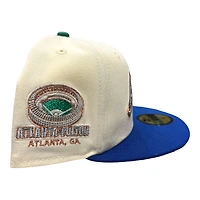 Atlanta Braves Chrome and Royal Blue NBB 2 Atlanta-Fulton Patch Green UV New Era 59FIFTY Fitted Hat