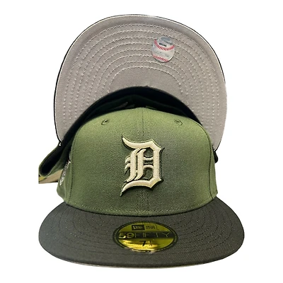 Detroit Tigers Green and Black NBB 2 2000 Patch Gray UV New Era 59FIFTY Fitted Hat