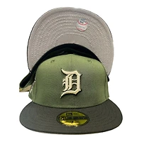 Detroit Tigers Green and Black NBB 2 2000 Patch Gray UV New Era 59FIFTY Fitted Hat