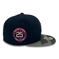 Arizona Diamondbacks Black and Camo 25th Anniversary Patch Gray UV New Era 59FIFTY Fitted Hat