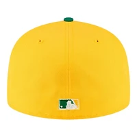 Oakland Athletics Yellow City Flag Hat Clip New Era 59FIFTY Fitted