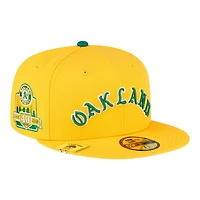 Oakland Athletics Yellow City Flag Hat Clip New Era 59FIFTY Fitted
