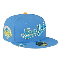 New York Mets Light Blue City Flag Hat Clip Era 59FIFTY Fitted