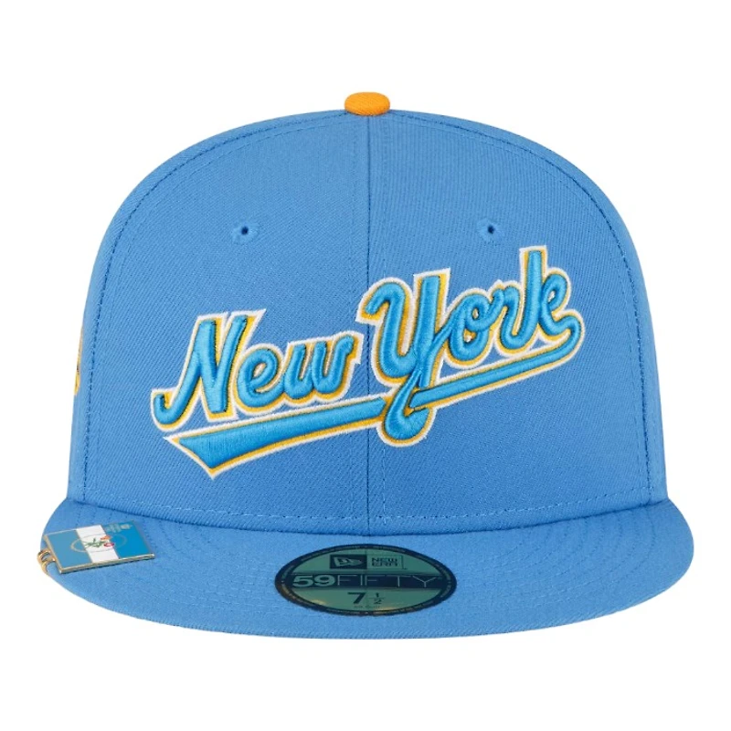 New York Mets Light Blue City Flag Hat Clip Era 59FIFTY Fitted