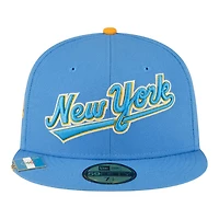 New York Mets Light Blue City Flag Hat Clip Era 59FIFTY Fitted