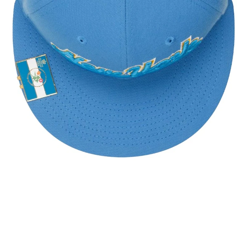 New York Mets Light Blue City Flag Hat Clip Era 59FIFTY Fitted