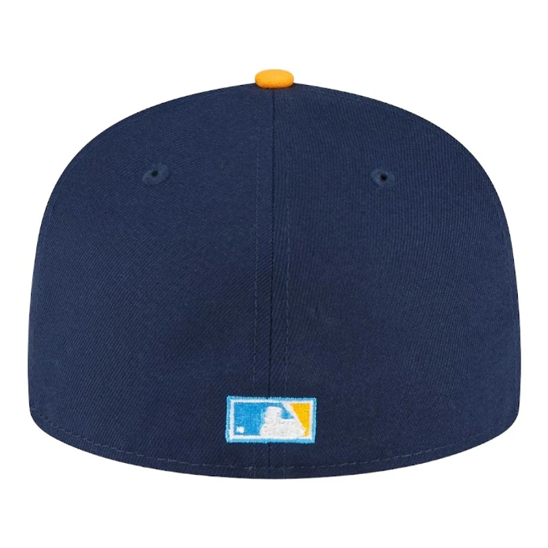 Milwaukee Brewers Blue City Flag Hat Clip New Era 59FIFTY Fitted